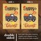 G128 Garden Flag Happy Harvest Pumpkin in Truck Bed | 12x18 Inch | Printed Burlap Polyester - Fall Decoration